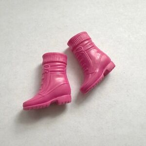 Vintage Barbie Shoes Hiking‎ Boots Rose Pink